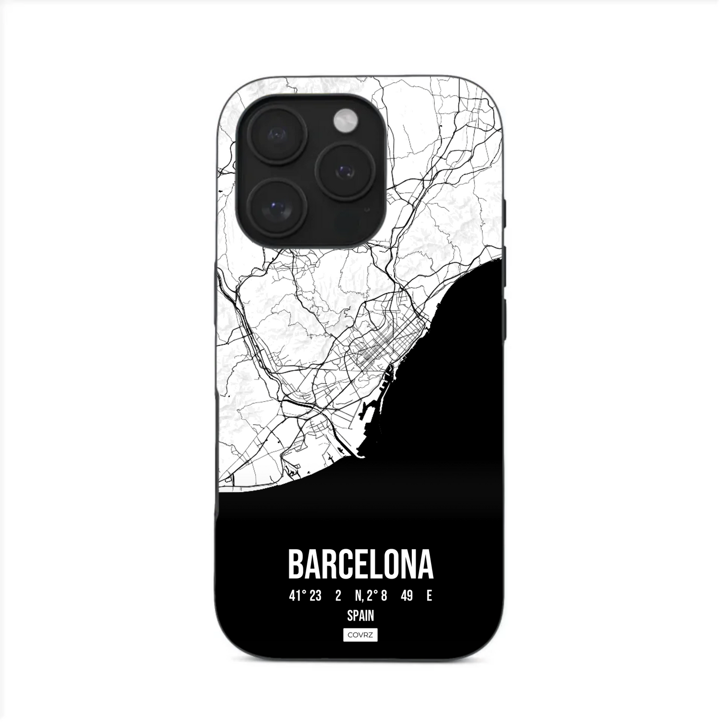 Barcelona Spanien Personalisierte Stadtkarte Handyhülle – Gestalte deinen Lieblingsort! Snap Case