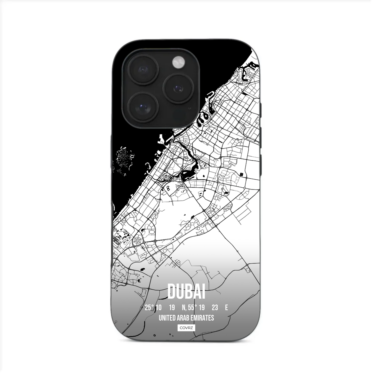 Dubai VAE Personalisierte Stadtkarte Handyhülle – Gestalte deinen Lieblingsort! MagSafe Tough Case