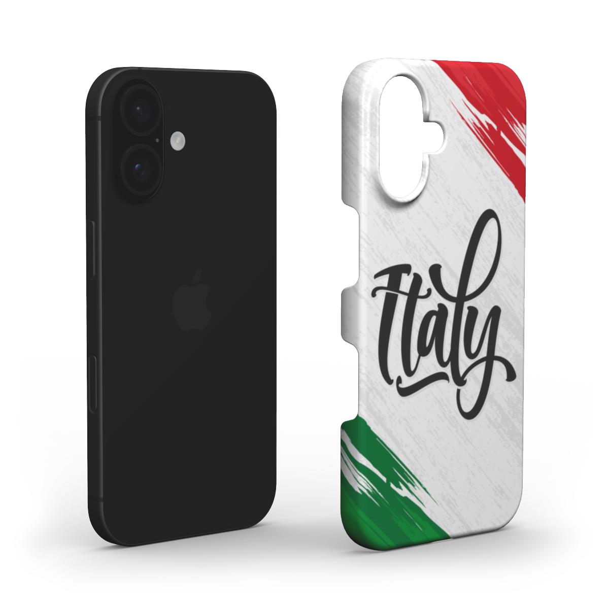 Italienische Flagge Pinselstrich Handyhülle – Stilvolles & Patriotisches Design Snap