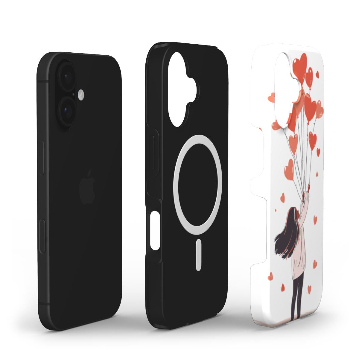 Heart Balloons Love Phone Case – Whimsical & Romantic Design