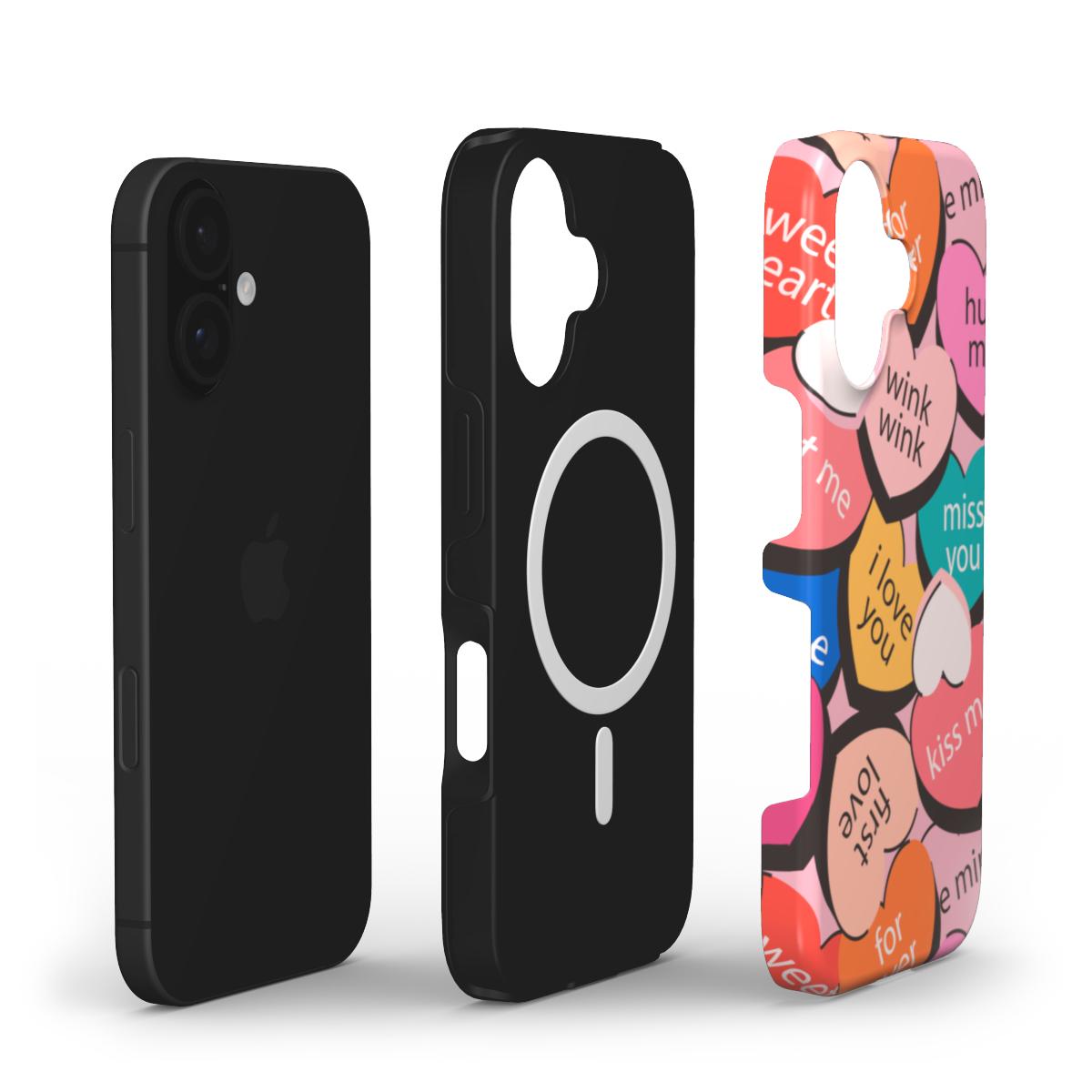 Süßes Herz-Design Handyhülle – Spaßiges & Verspieltes Design MagSafe Tough