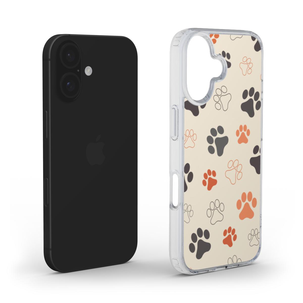 Handyhülle mit Pfotenmuster – Stilvoller und Spaßiger Schutz MagSafe Clear