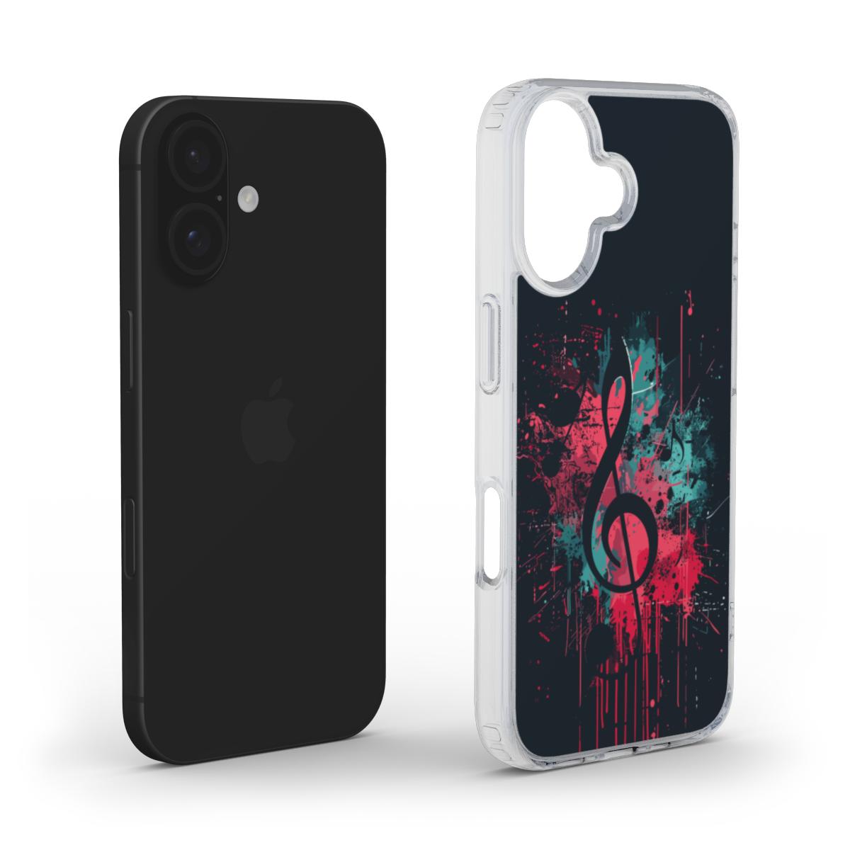 Music Notes Splatter Phone Case – Bold & Creative Design