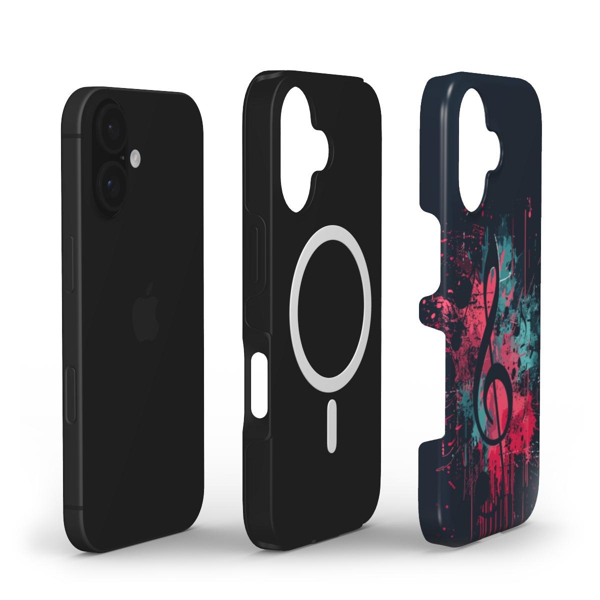 Music Notes Splatter Phone Case – Bold & Creative Design