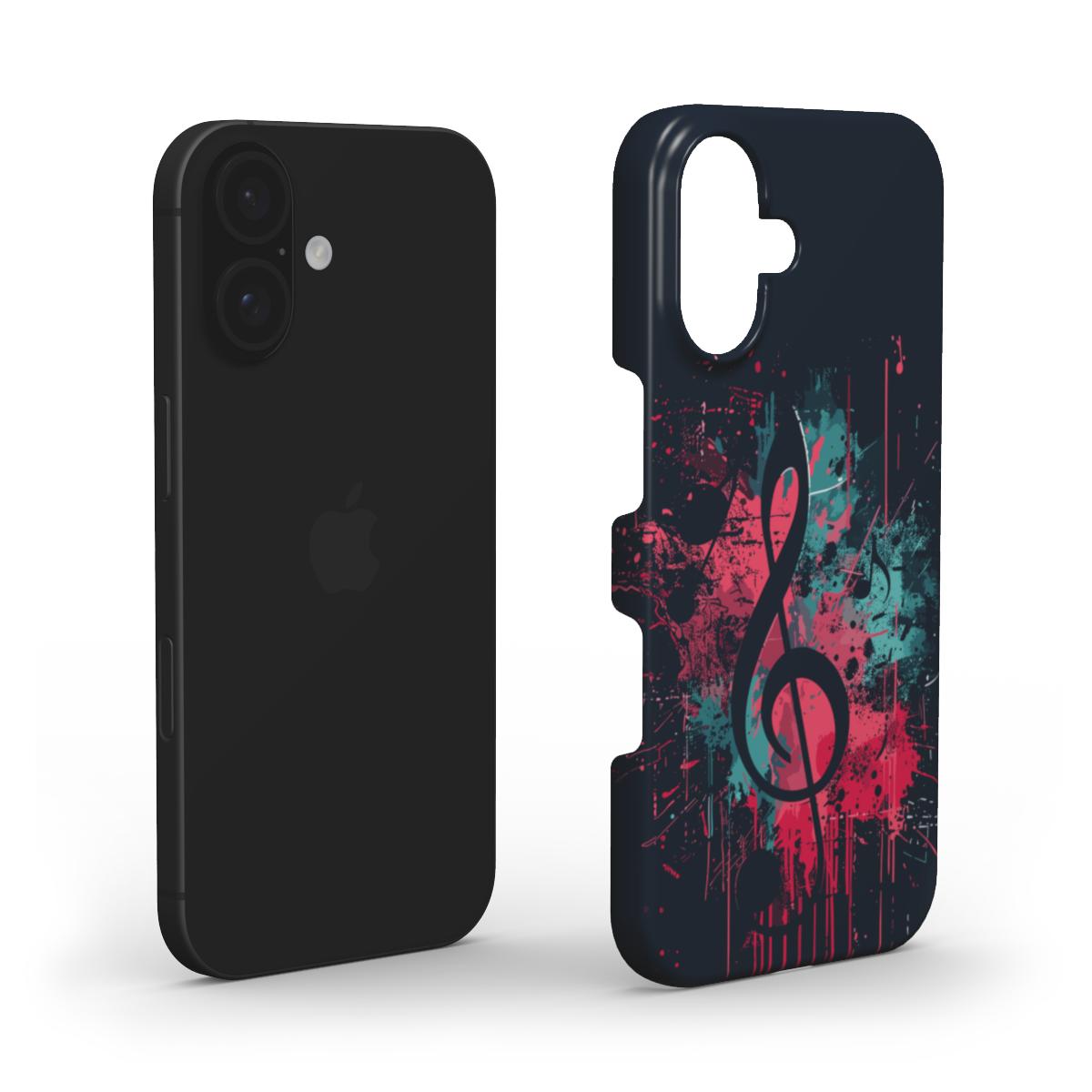 Music Notes Splatter Phone Case – Bold & Creative Design