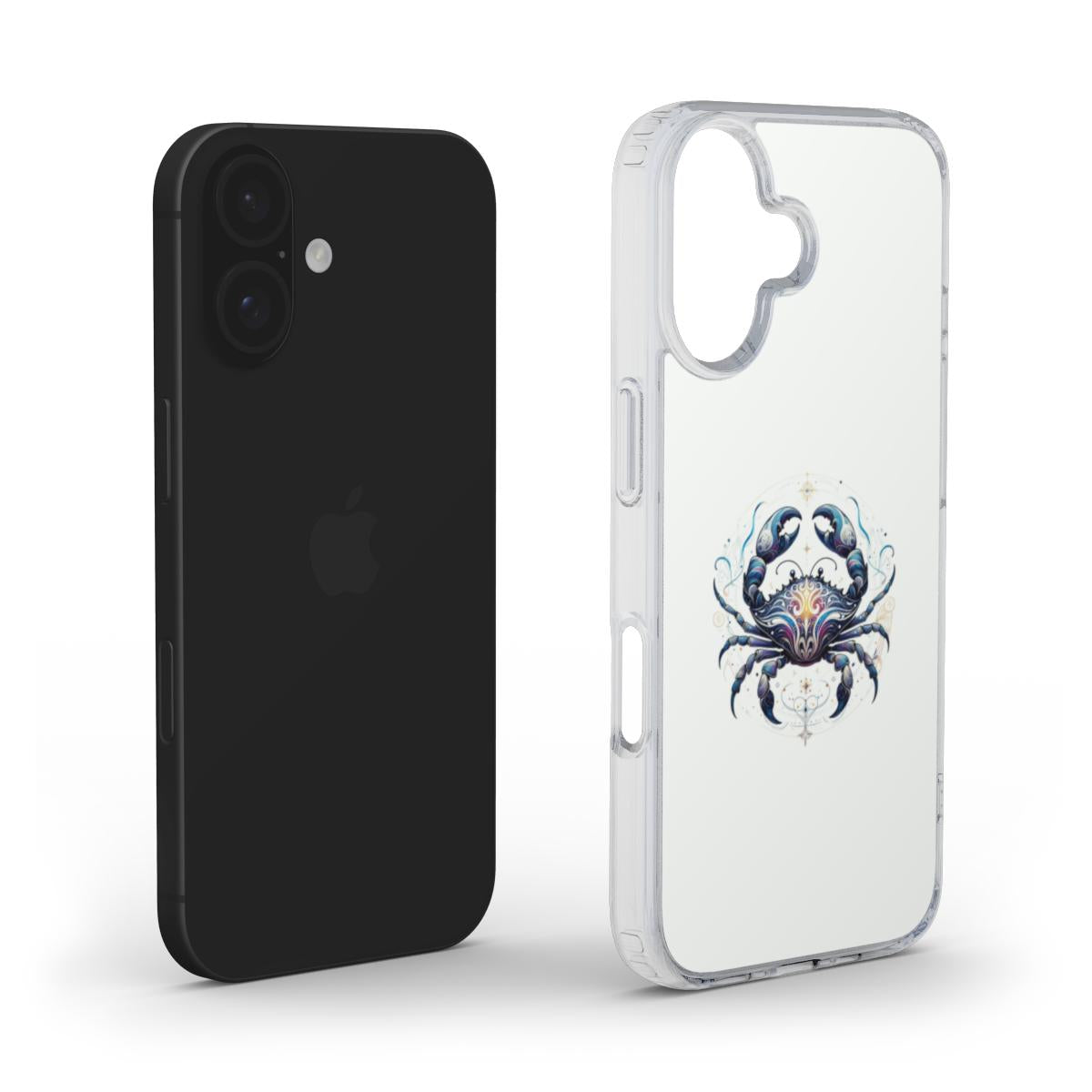 Mystisch Blaues Krebs-Sternzeichen-Design – Handyhülle mit faszinierendem Flair MagSafe Clear