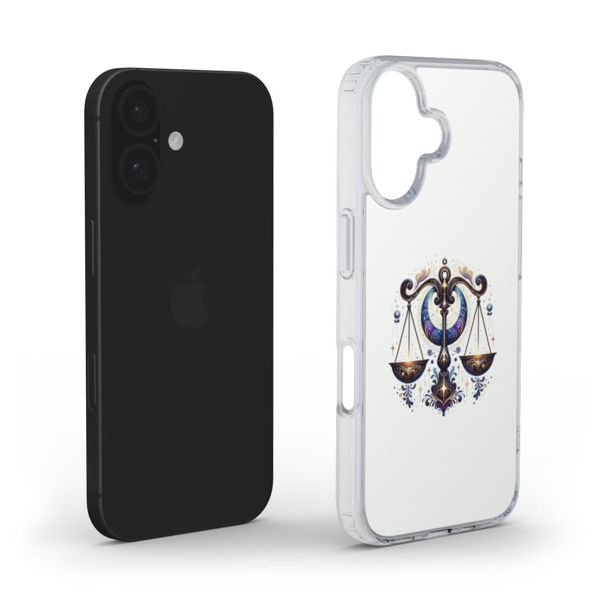 Mystical Blue Libra Zodiac Sign Design – Phone Case with Astrological Charm