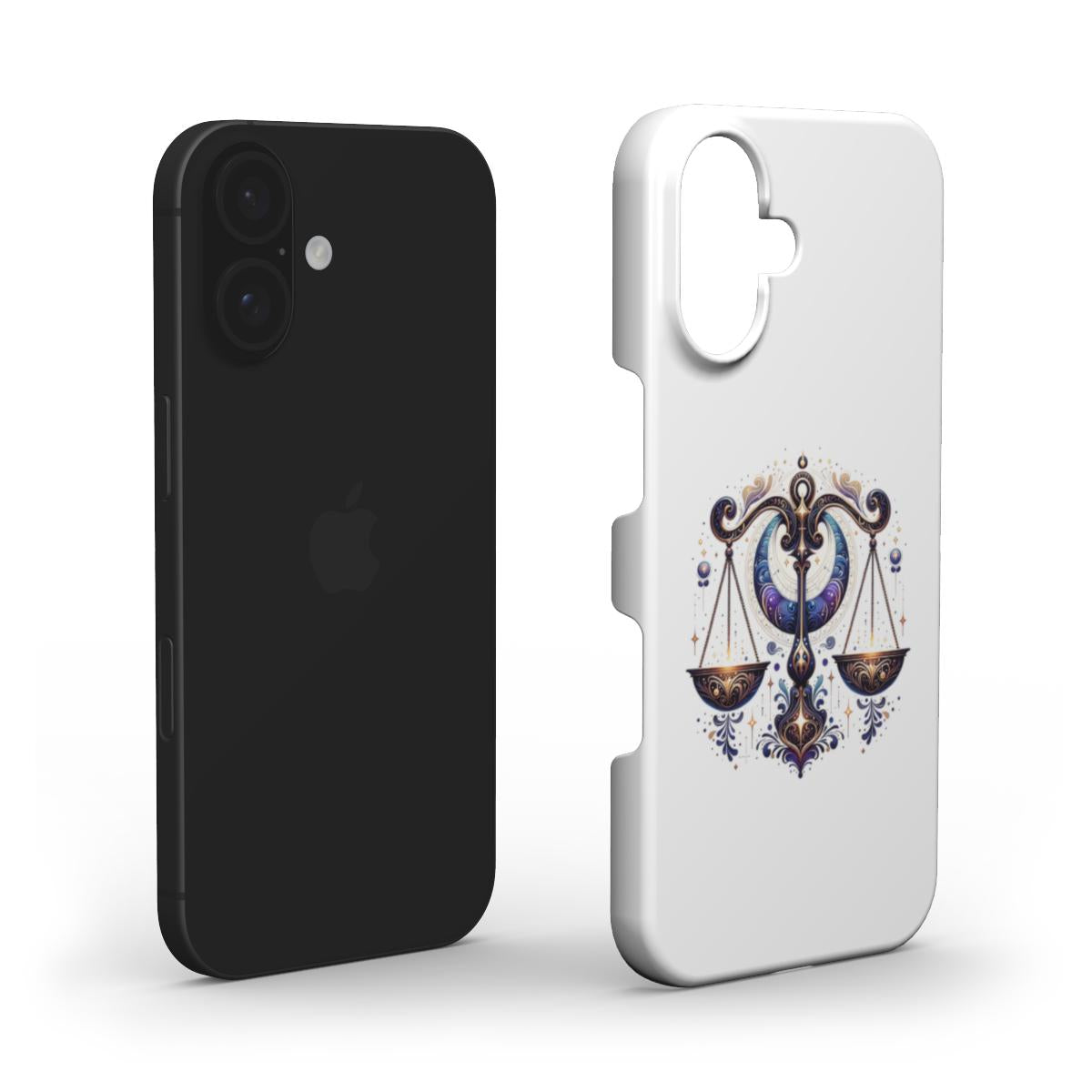 Mystical Blue Libra Zodiac Sign Design – Phone Case with Astrological Charm