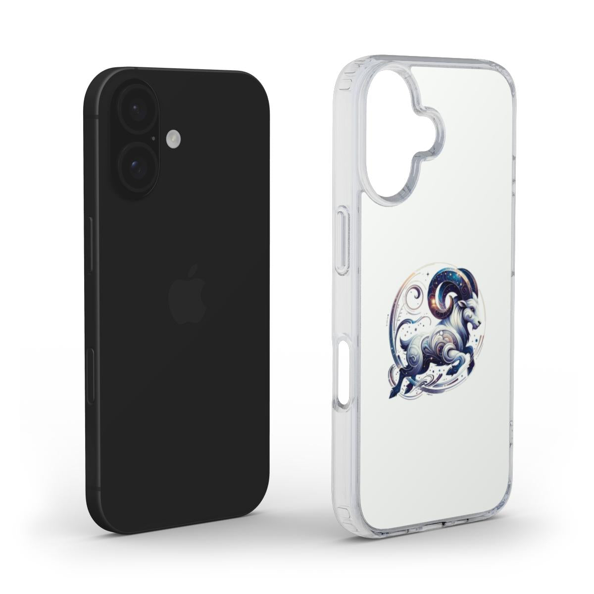 Mystical Blue Aries Zodiac Sign Design – Phone Case with Cosmic Charm