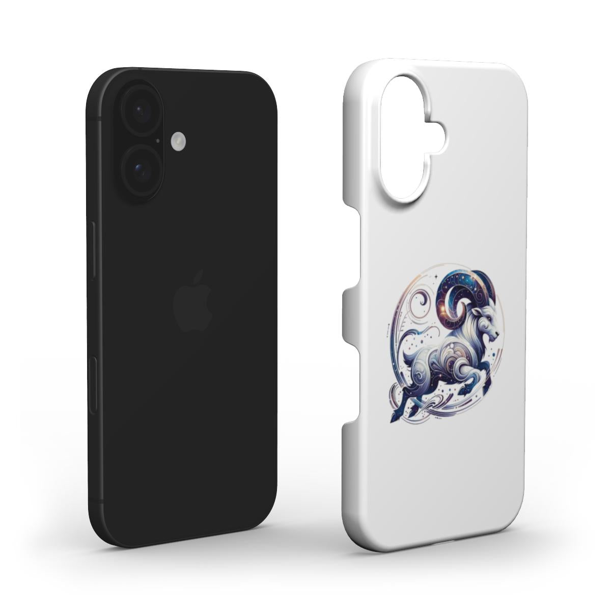 Mystical Blue Aries Zodiac Sign Design – Phone Case with Cosmic Charm