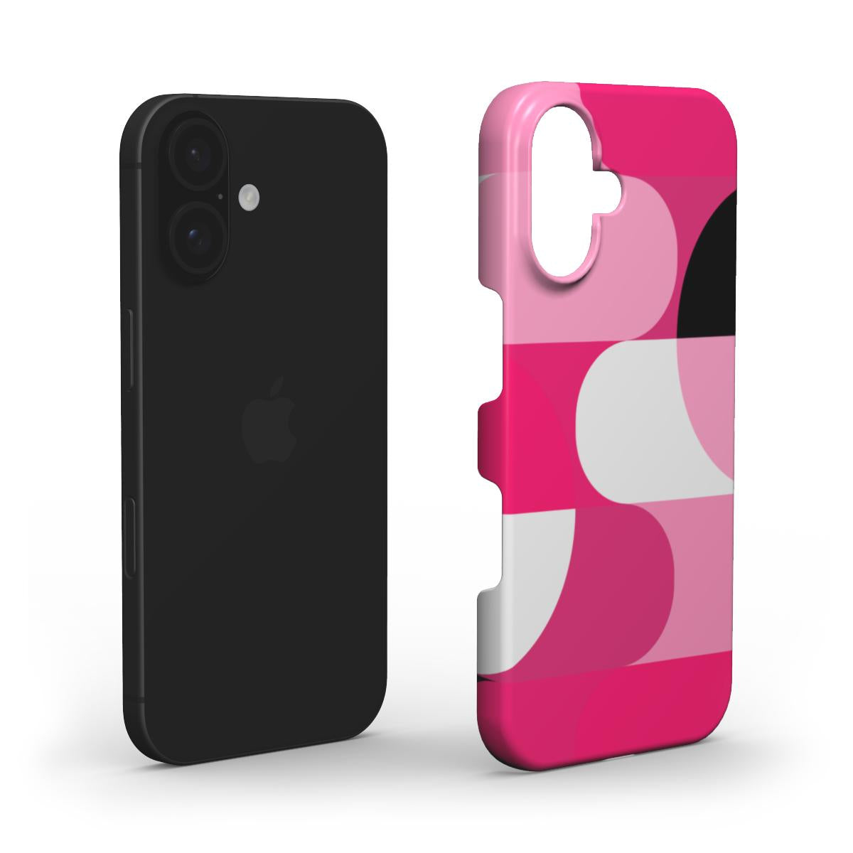 Pink Fusion Geometric Phone Case - Stylish & Sustainable Protection