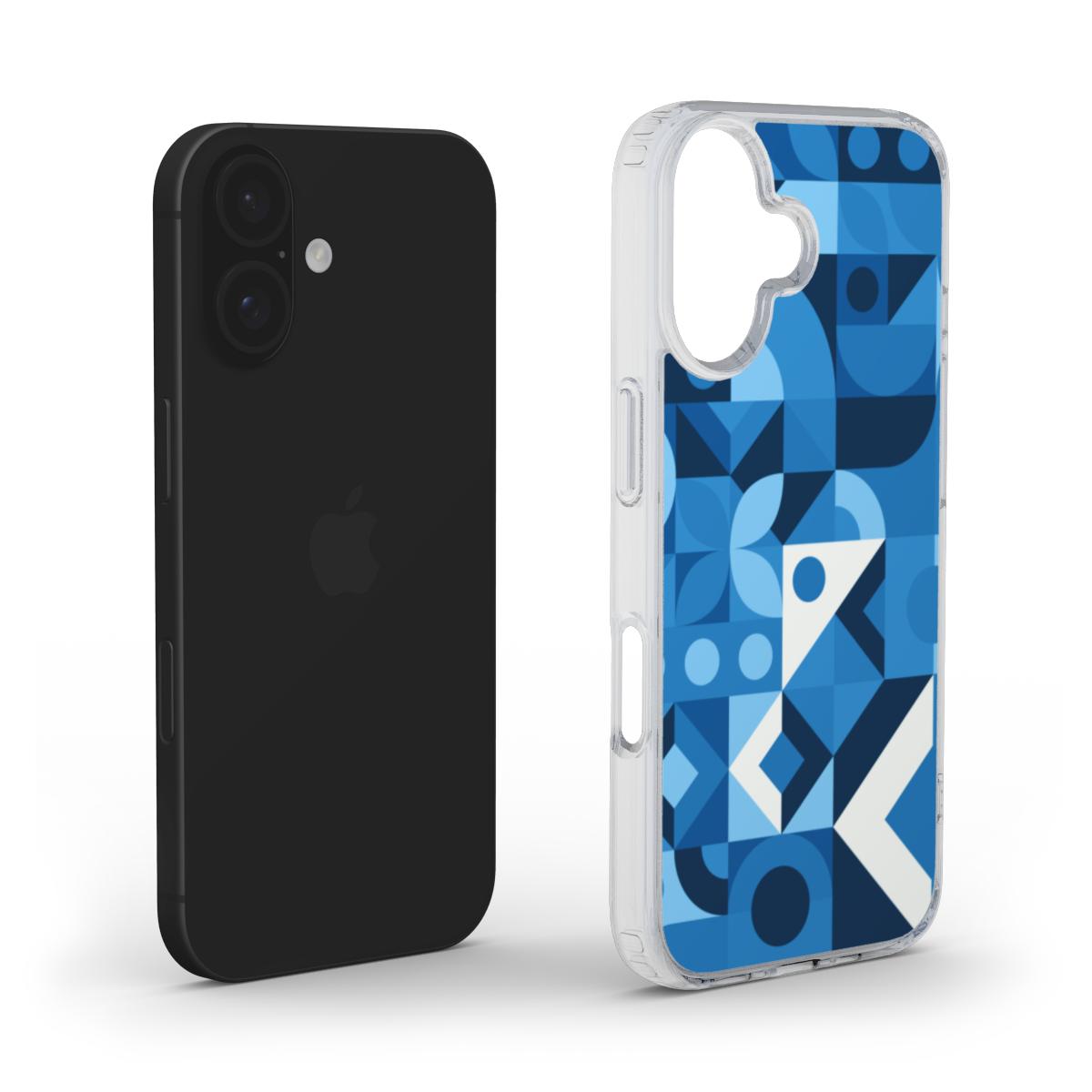 Cool Blue Geometric Phone Case - High-Protection & Sustainable Design