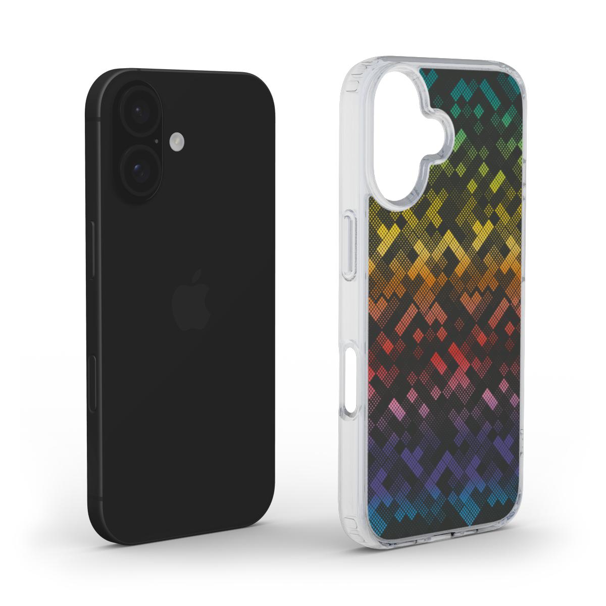 🌈 Multicolor Pixel Pattern Phone Case – Vibrant Geometric Design | Phone Case
