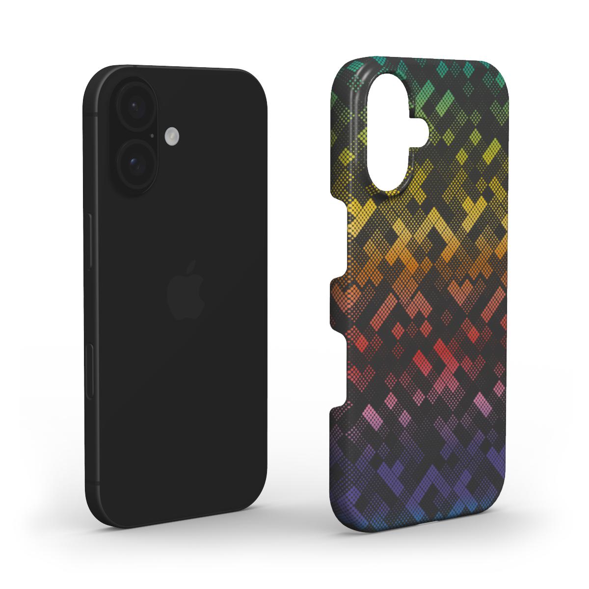 🌈 Multicolor Pixel Pattern Phone Case – Vibrant Geometric Design | Phone Case