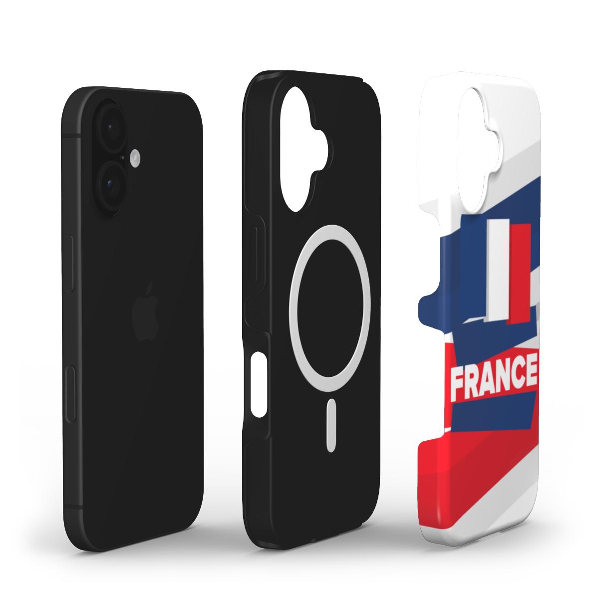 Handyhülle mit Frankreich-Flaggenstreifen – Mutiges & Dynamisches Design MagSafe Tough