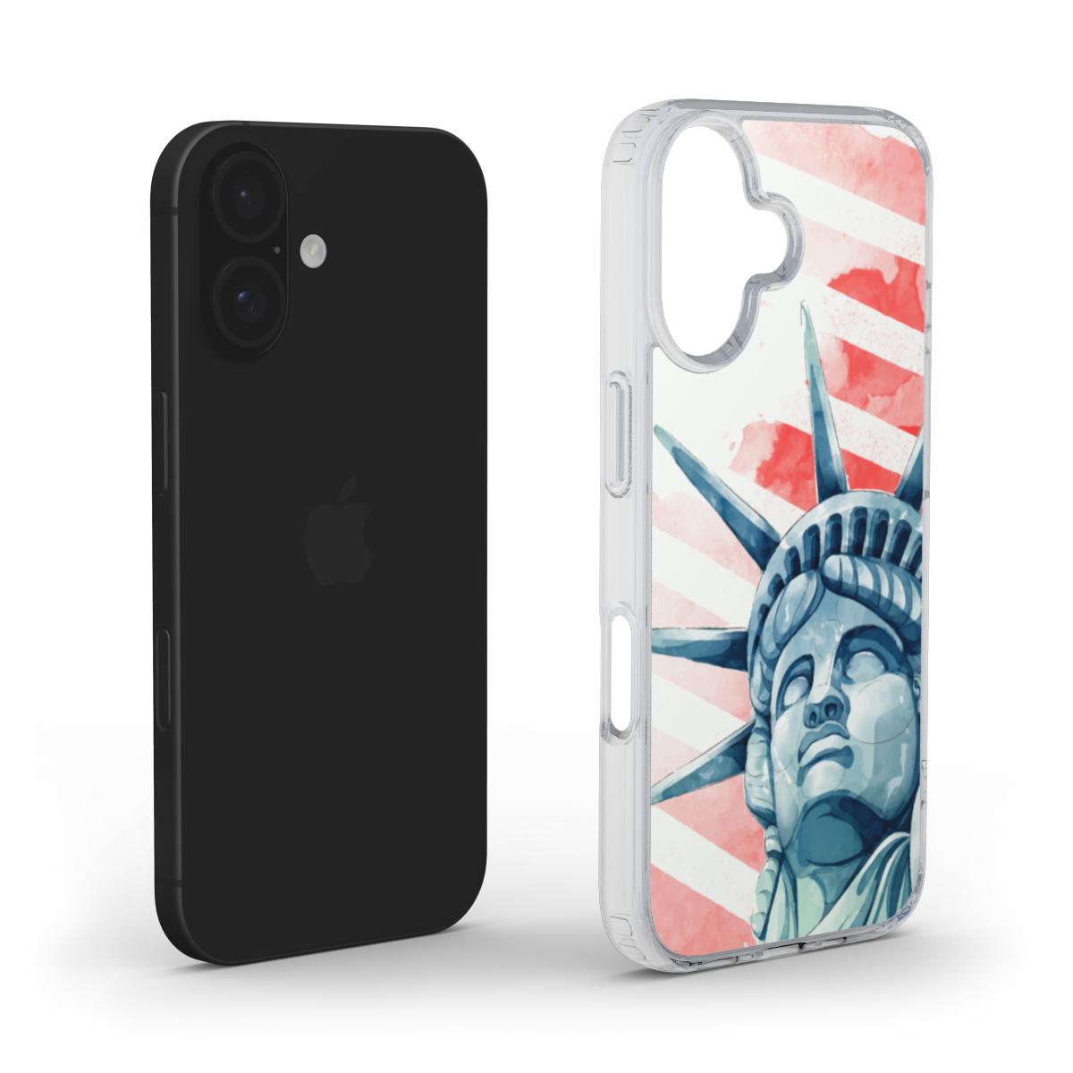 Statue of Liberty Watercolor Phone Case – Artistic & Patriotic Design