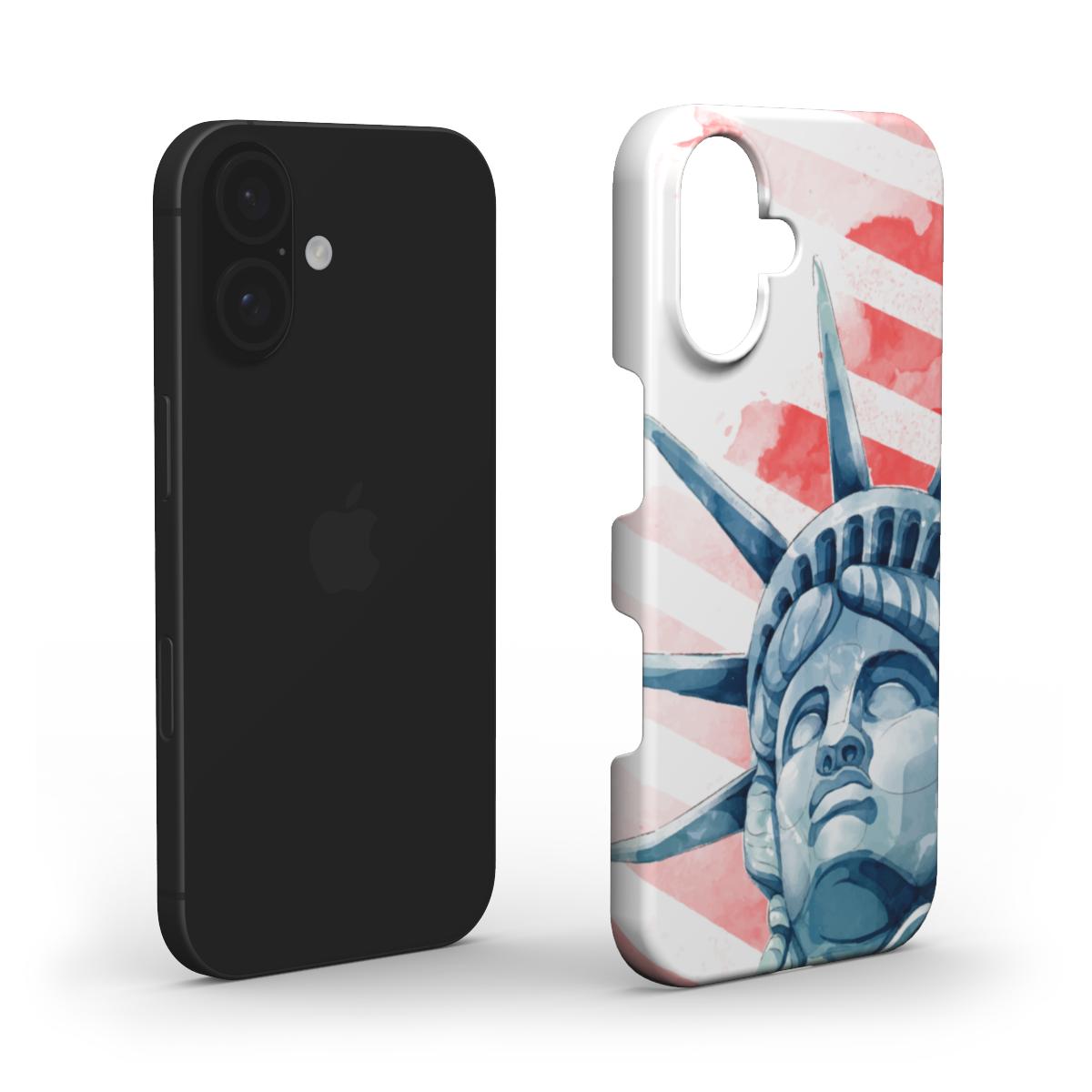 Statue of Liberty Watercolor Phone Case – Artistic & Patriotic Design