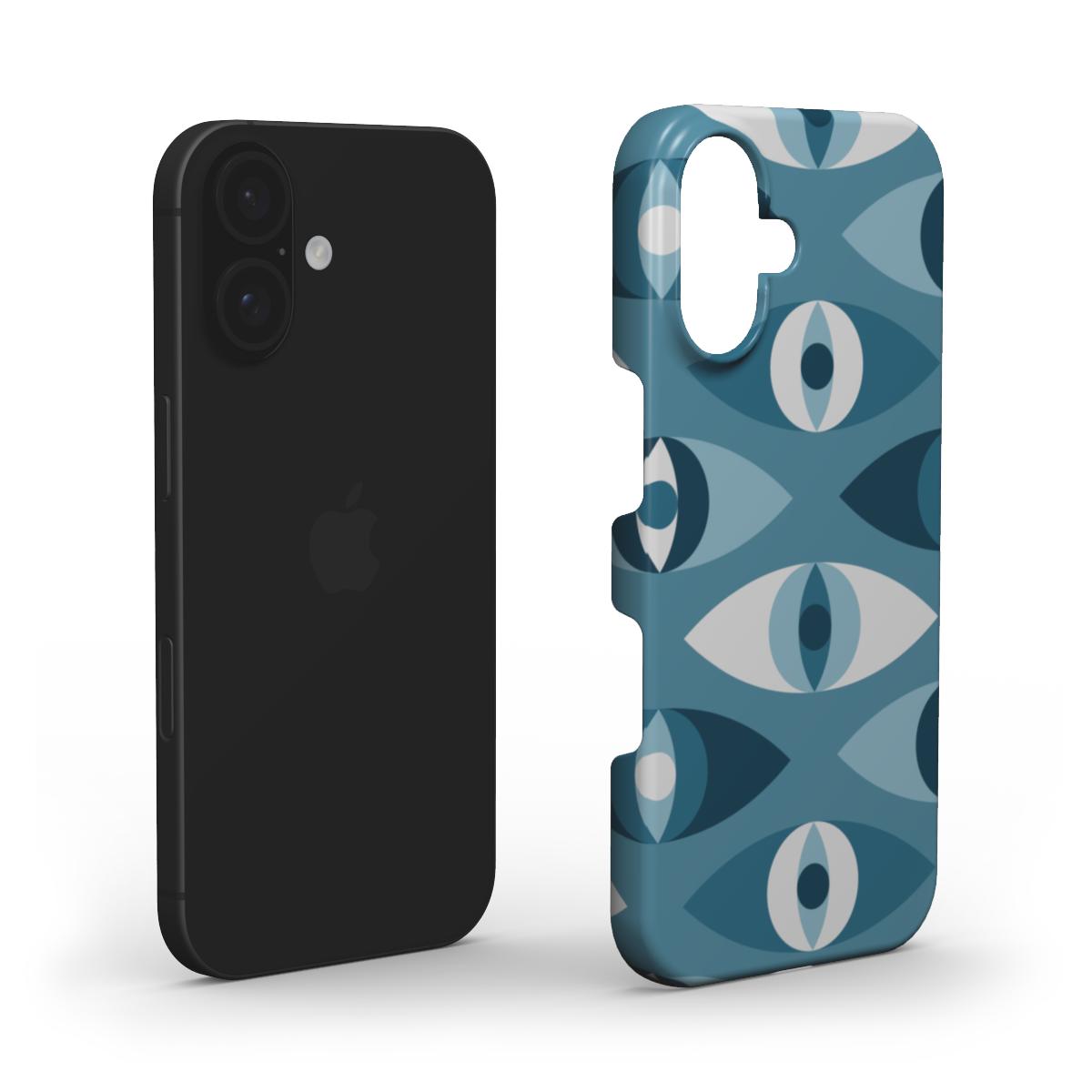 Blaue Abstrakte Augen – Snap Handyhülle