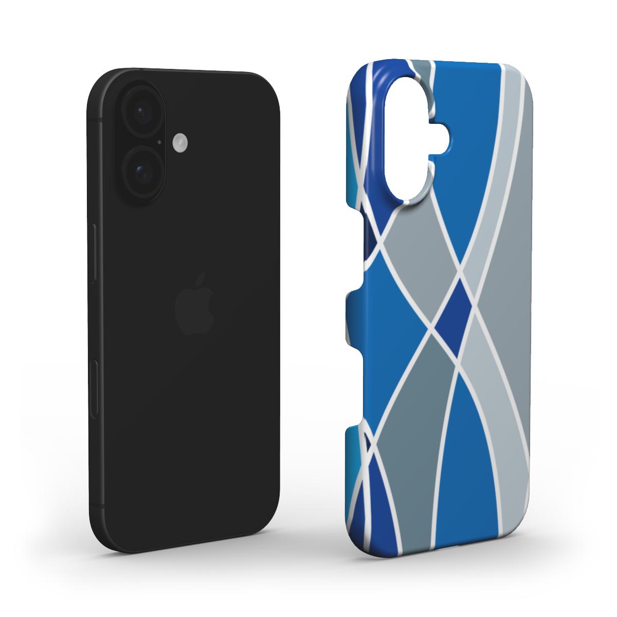 Blauer Fluss Abstrakt – Snap Handyhülle