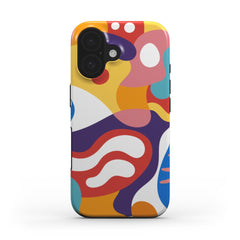 Abstrakte Pop-Art Handyhülle – Mutiges & Farbenfrohes Design MagSafe Tough