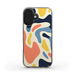 Retro Abstrakte Camouflage Handyhülle – Stilvolles & Langlebiges Design Clear