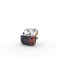 Regenbogen Pixelverlauf auf Schwarz – AirPods Hülle