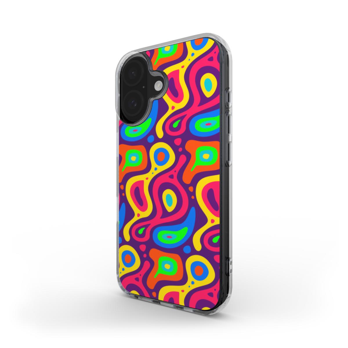 Vibrant Neon Abstract Phone Case - Bold & Durable Protection