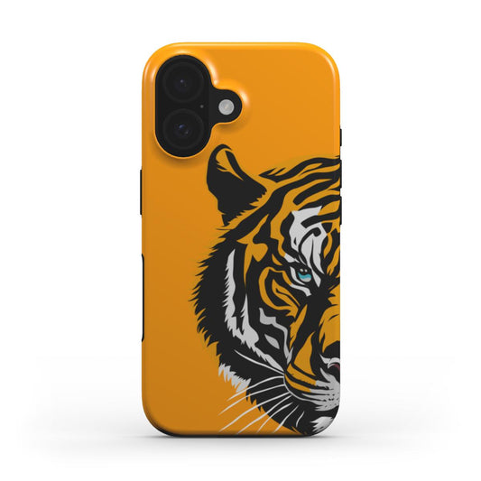 Tiger Halbgesicht Wandkunst – Mutige & Moderne Dekoration MagSafe Tough