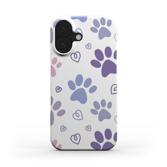 Handyhülle mit Pfotenabdruck und Herzen – Süß und Schützend Snap
