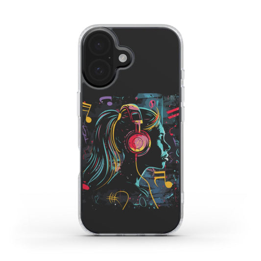 Musik Vibes Handyhülle – Mutiges & Künstlerisches Design  MagSafe Clear