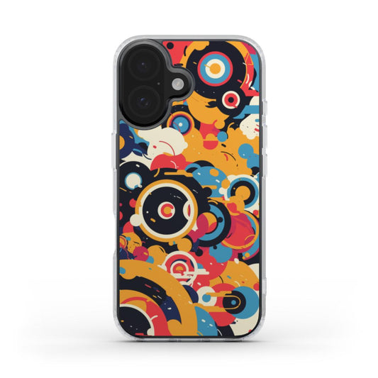 Farbspritzer Handyhülle – Mutiges & Dynamisches Abstraktes Design MagSafe Clear