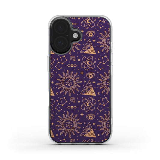 Cosmic Sun & Constellations Phone Case – Mystical & Bohemian Design