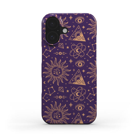Cosmic Sun & Constellations Phone Case – Mystical & Bohemian Design