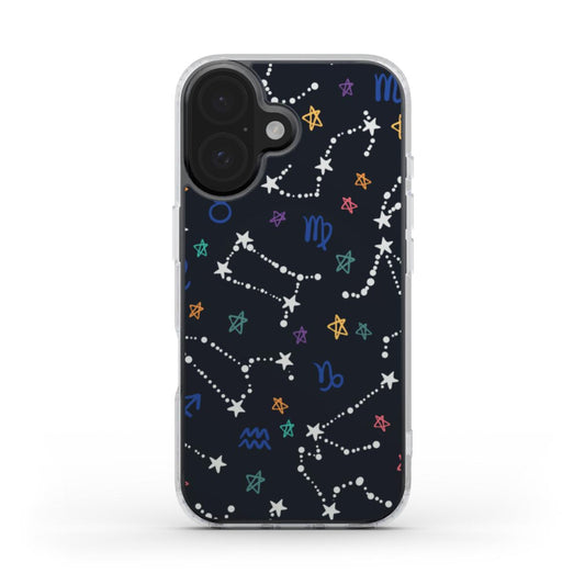 Handyhülle mit Sternzeichen-Sternbildern & Sternen – Astrologie & Himmlisches Design MagSafe Clear