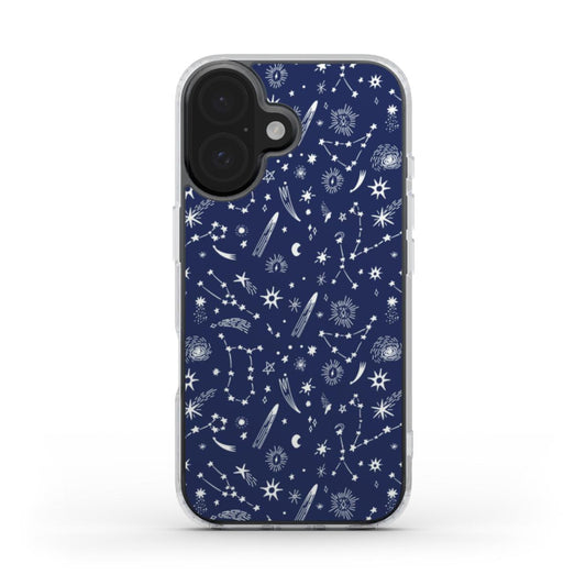 Celestial Starburst & Comets Phone Case – Cosmic Galaxy Design