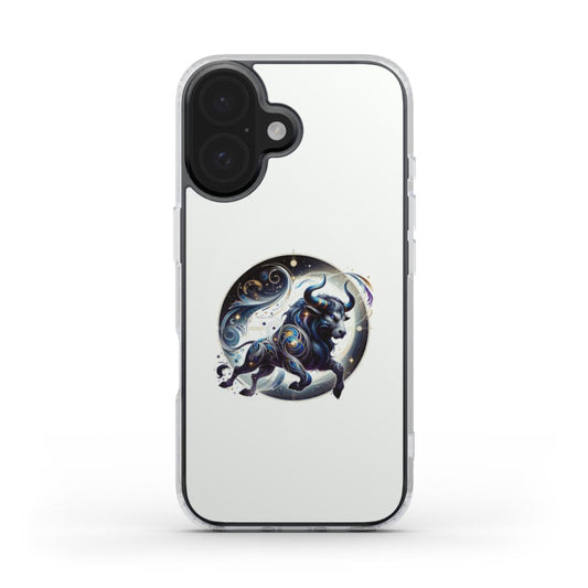 Mystical Blue Taurus Zodiac Sign Design – Phone Case with Powerful Elegance