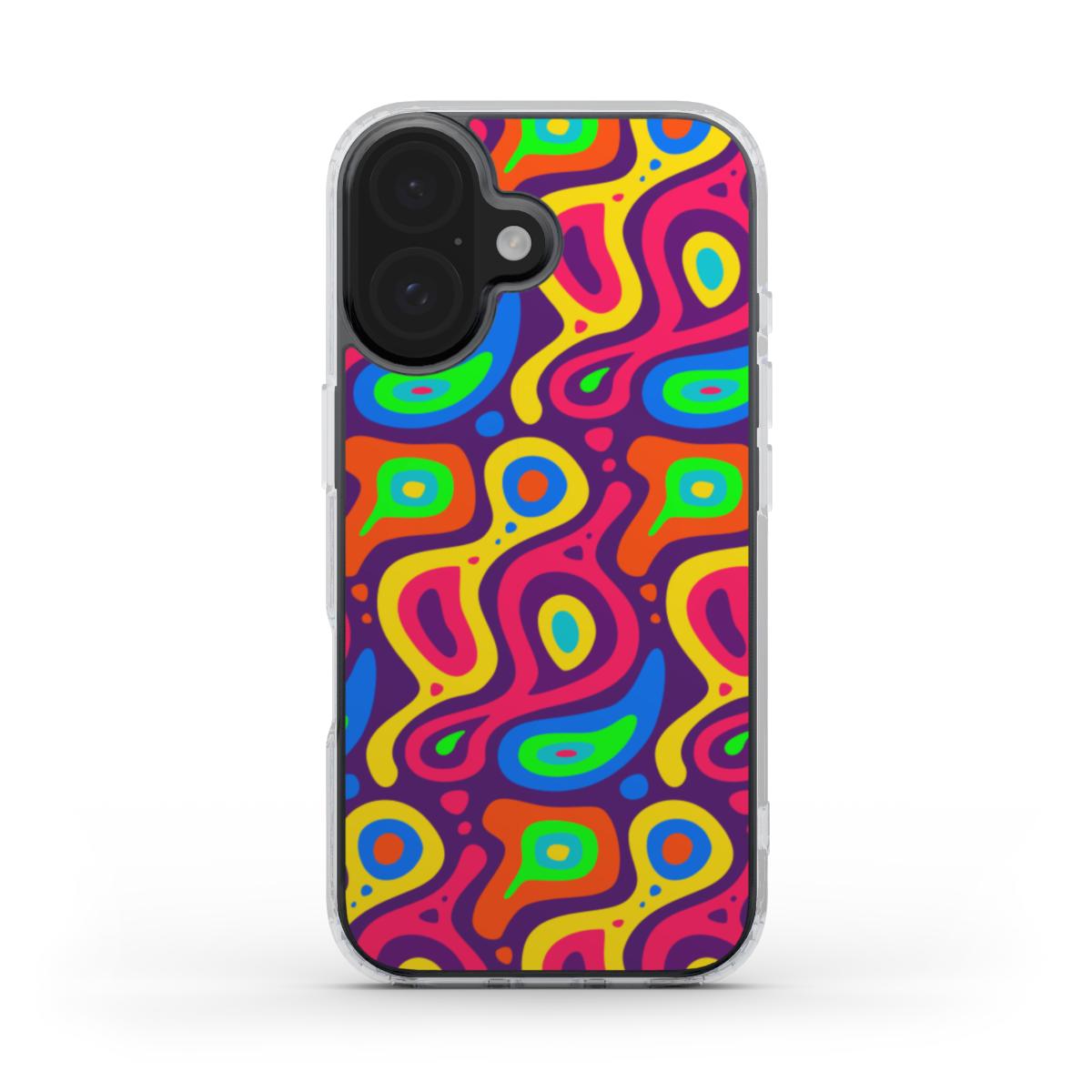 Vibrant Neon Abstract Phone Case - Bold & Durable Protection