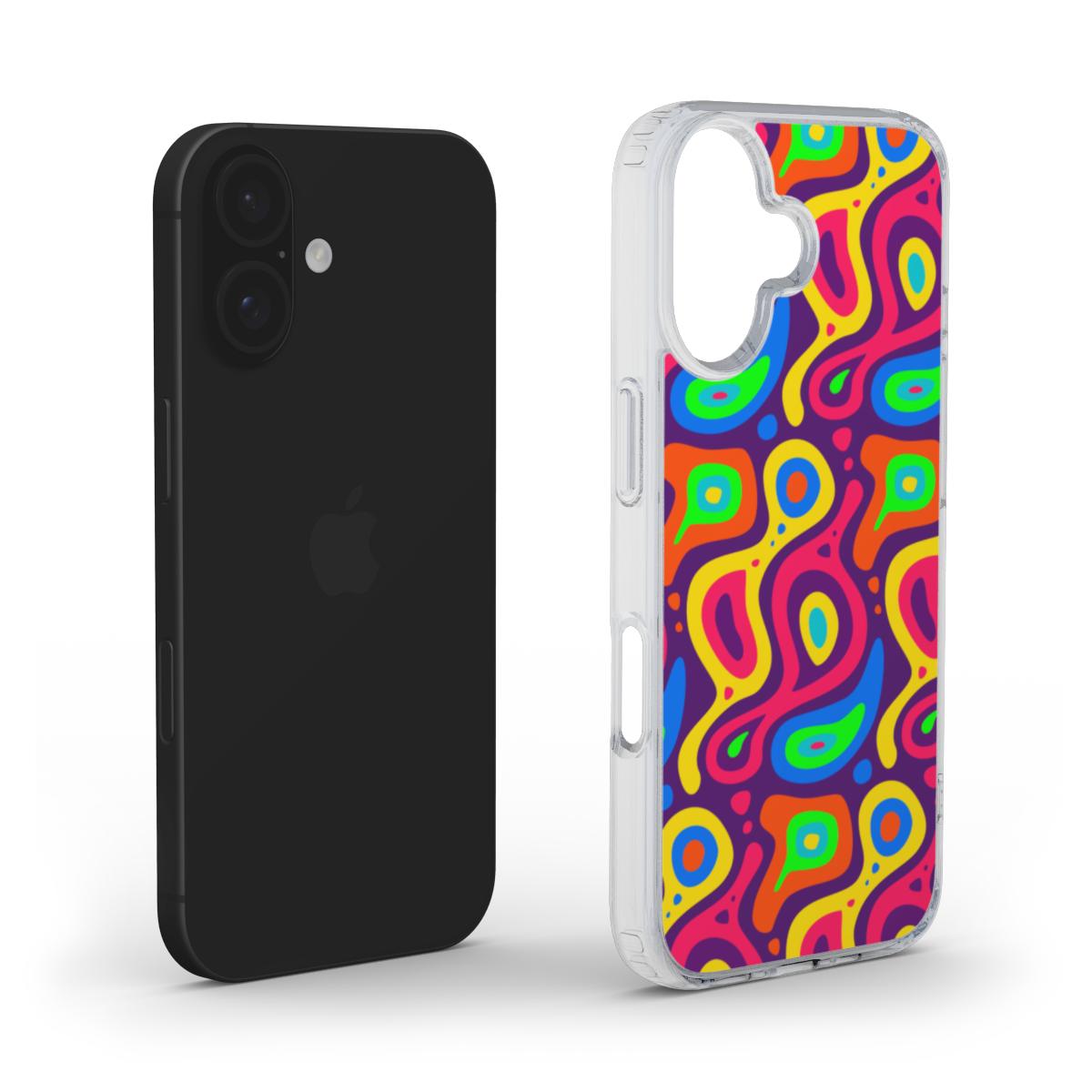 Vibrant Neon Abstract Phone Case - Bold & Durable Protection