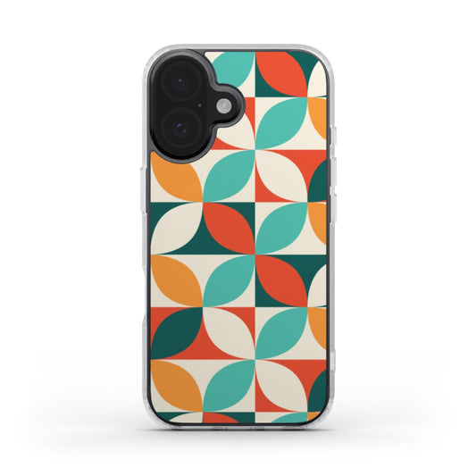 Retro Petal Geometric Phone Case - Stylish & Sustainable Protection