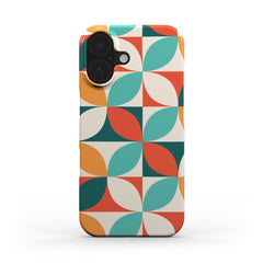 Retro Blüten Geometrische Handyhülle – Stilvoller & Nachhaltiger Schutz Snap