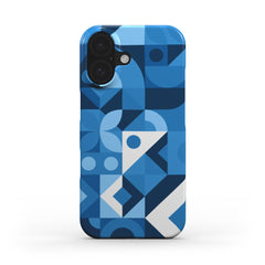 Cool Blue Geometrische Handyhülle – Hochschutz & Nachhaltiges Design Snap