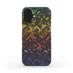 🌈 Bunte Pixelmuster Handyhülle – Lebendiges Geometrisches Design | Handyhülle Snap