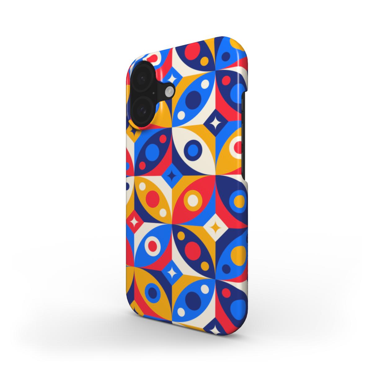 Knallige Pop-Art Kreise – Snap Handyhülle