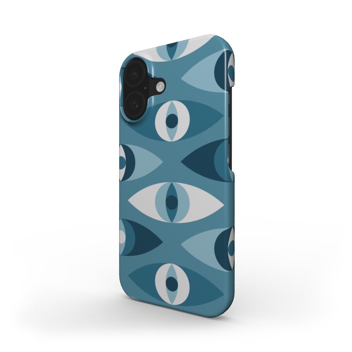 Blaue Abstrakte Augen – Snap Handyhülle