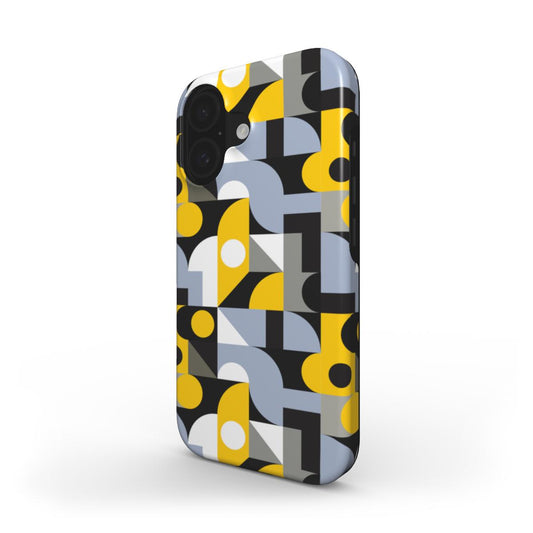 Gelbe Geometrische Formen – MagSafe Robuste Handyhülle