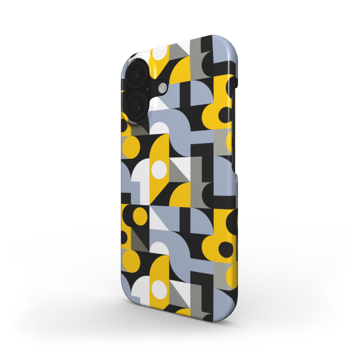 Gelbe Geometrische Formen – Snap Handyhülle