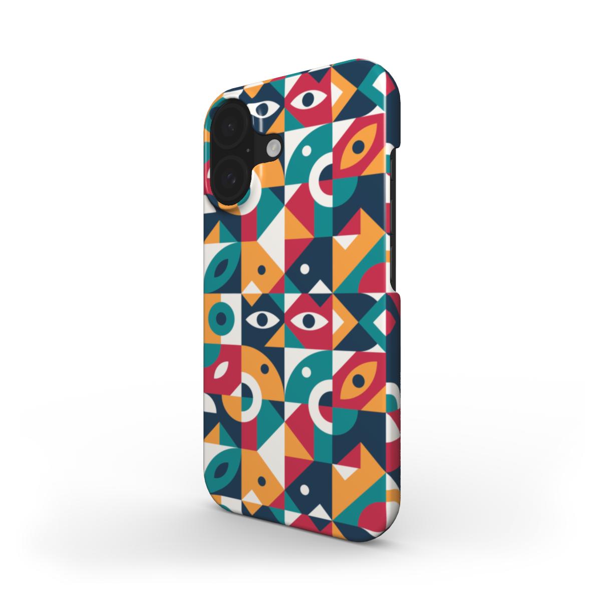 Buntes Geometrisches Abstrakt – Snap Handyhülle