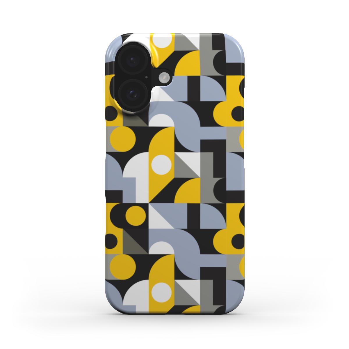 Gelbe Geometrische Formen – Snap Handyhülle