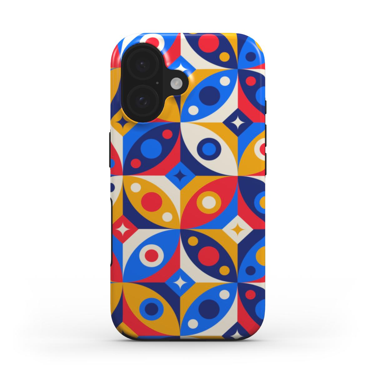 Knallige Pop-Art Kreise – MagSafe Robuste Handyhülle