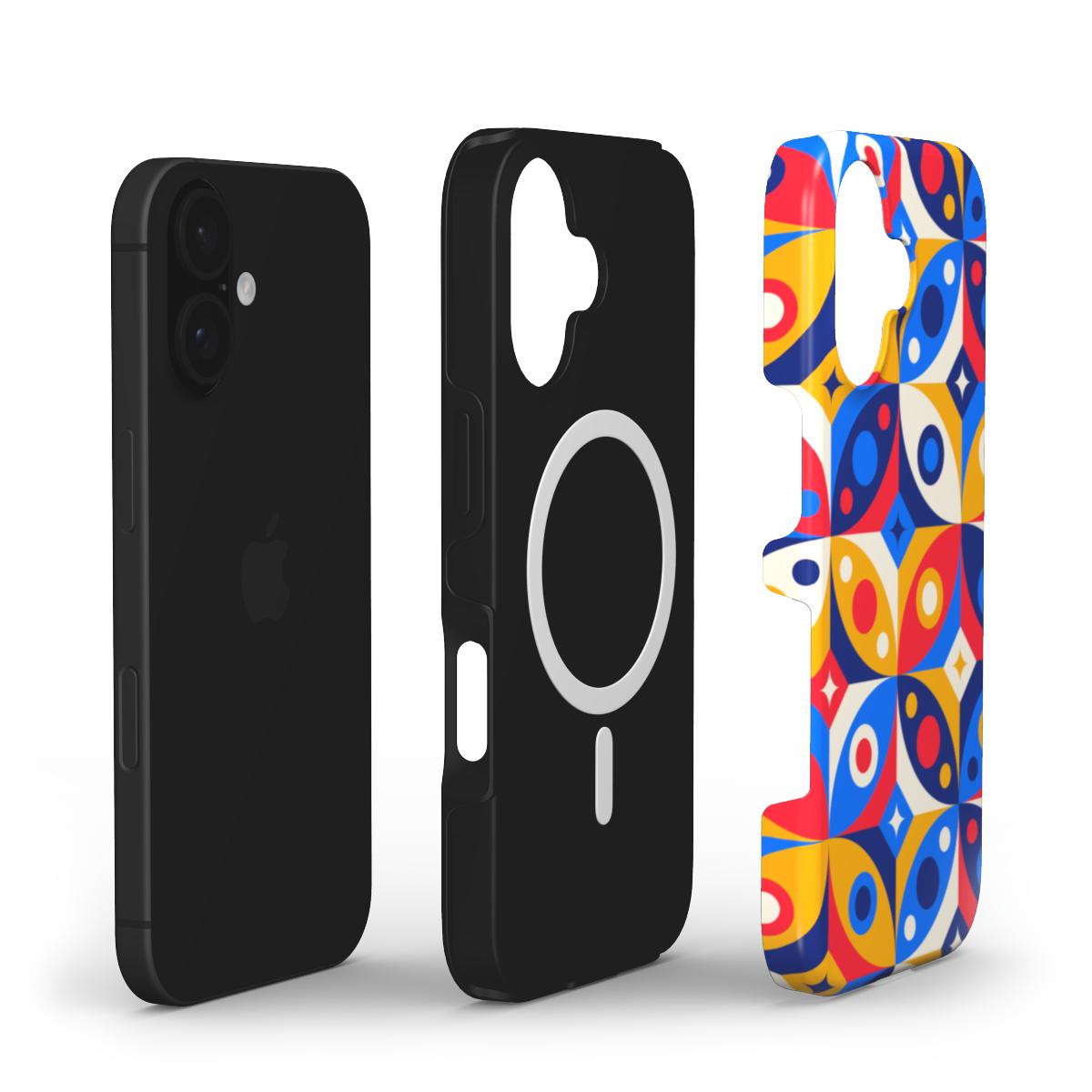 Knallige Pop-Art Kreise – MagSafe Robuste Handyhülle